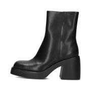 Zwarte Leren Enkellaars Brooke Vagabond Shoemakers , Black , Dames