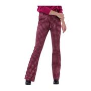 Dames Flared Broek Roze Liu Jo , Multicolor , Dames