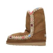 Dames Eskimo Enkellaarsjes Mou , Brown , Dames