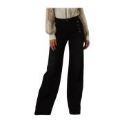 Wijde Jeans voor Dames in Antraciet Twinset , Black , Dames