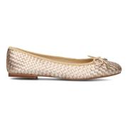 Gouden Ballerina Flats Lina Locchi , Yellow , Dames