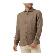 Casual Beige Overhemd Dstrezzed , Brown , Heren