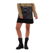 Utility Mini Rok in Donkergrijs Calvin Klein , Gray , Dames