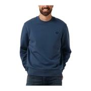 Heren Truien & Vesten Crew Neck Sweatshirt Fred Perry , Blue , Heren