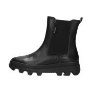 Zwarte Leren Chelsea Boots Noxer G-star , Black , Dames