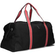 Heren Leren Weekendtas Zwart Guess , Black , Heren