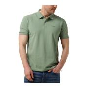 Groene Katoenen Polo Pallas Hugo Boss , Green , Heren