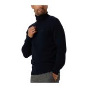 Cashmere Roll Neck Sweater Tommy Hilfiger , Blue , Heren