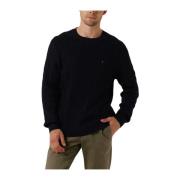 Klassieke Cable Crew Neck Trui Tommy Hilfiger , Blue , Heren