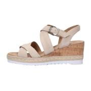 Beige Kruisband Sleehak Sandaal Gabor , Beige , Dames