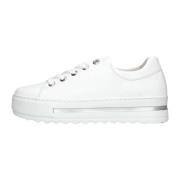Witte Platform Sneakers 496 Gabor , White , Dames