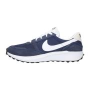 Blauwe Waffle Nav Lage Sneakers Nike , Blue , Heren