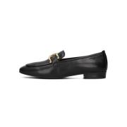 Zwarte Loafer met Trendy Accenten Unisa , Black , Dames