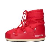 Licht Laag Nylon Snowboots Moon Boot , Red , Dames