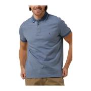 Heren Polo T-shirt Mouline Polo Tommy Hilfiger , Blue , Heren