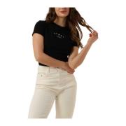Essential Logo Dames Tops & T-shirts Tommy Jeans , Black , Dames