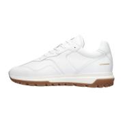 Witte Leren Sneaker Penny 4 Goosecraft , White , Heren