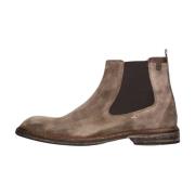 Taupe Chelsea Boot met Uniek Design Floris van Bommel , Beige , Heren