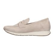 Beige Suède Loafers Stijlvolle Comfortabele Schoenen Gabor , Beige , D...