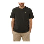 Heren Slub T-shirt Lyle & Scott , Green , Heren