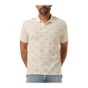 Heren Mini AOP Polo Shirt Scotch & Soda , Beige , Heren