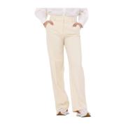 Wide Leg Broek Selected Femme , Beige , Dames