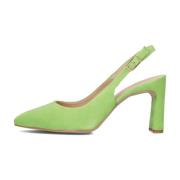 Groen Suede Elegante Pumps Winna Unisa , Green , Dames