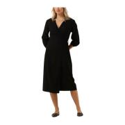 Elegante Wrap Jurk voor elke gelegenheid Moss Copenhagen , Black , Dam...