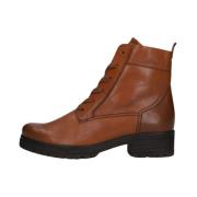 Stijlvolle Cognac Veterboots Gabor , Brown , Dames