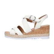 Dames Sandalen met Gekruiste Bandjes Gabor , White , Dames