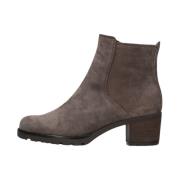 Taupe Suède Enkellaarsjes Comfort Collectie Gabor , Brown , Dames