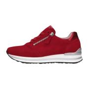 Rode Lage Sneaker Comfort Collectie Gabor , Red , Dames