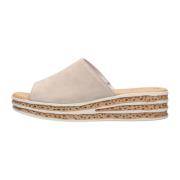 Beige Slipper met Kurkzool Gabor , Beige , Dames