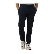 Slim-state Flex Blauw Straight Broek Selected Homme , Blue , Heren