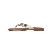 Kralen Cirkel Slippers Lazamani , Beige , Dames