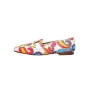 Kleurrijke Loafer met Velvet Applicaties Pedro Miralles , Multicolor ,...