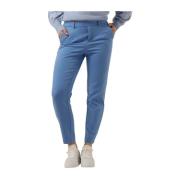 Blauwe Slim Pant voor Vrouwen Object , Blue , Dames
