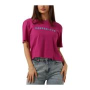Lila Trendy T-shirt Harper-ss Harper & Yve , Purple , Dames