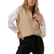 Kameel Gebreid Vest voor Dames Knit-ted , Brown , Dames