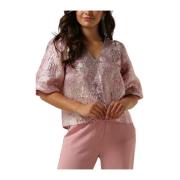 Roze Boa Top Stijlvolle Look Freebird , Pink , Dames