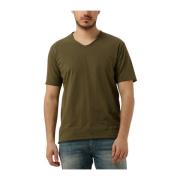 Heren Polo & T-shirts Steward Slub Dstrezzed , Green , Heren