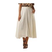 Ecru Midi Rok Stella Forest , Beige , Dames