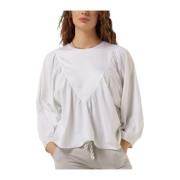 Ballonmouwblouse in wit 10Days , White , Dames