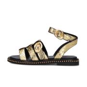 Gouden Kruisband Sandalen Noa Harmon , Yellow , Dames