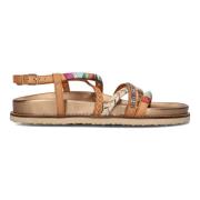 Cognac Combi Sandalen Lina Locchi , Multicolor , Dames