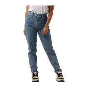 Mom Jeans voor Vrouwen Calvin Klein , Blue , Dames