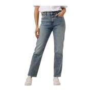 Hoge Straight Jeans in Lichtblauw G-star , Blue , Dames