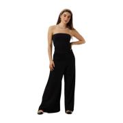 Zwarte Jumpsuit voor Vrouwen Est'Seven , Black , Dames