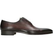 Bruine Leren Oxford Schoenen Magnanni , Brown , Heren