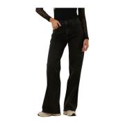 Wijde Losse Zwarte Jeans Catwalk Junkie , Black , Dames